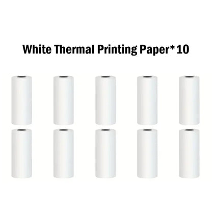 Color Self-Adhesive Thermal Paper 57Mm Sticker Label Photo White Self-Adhesive Paper for Mini Thermal Printer Home Children DIY