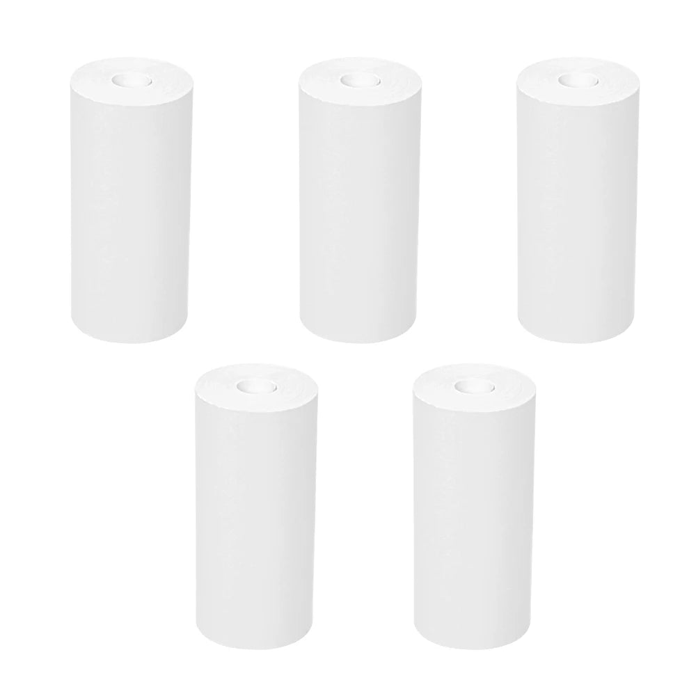 Color Self-Adhesive Thermal Paper 57Mm Sticker Label Photo White Self-Adhesive Paper for Mini Thermal Printer Home Children DIY